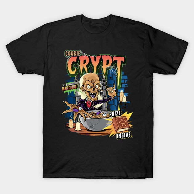 Cookie Crypt Cereal T-Shirt by harebrained